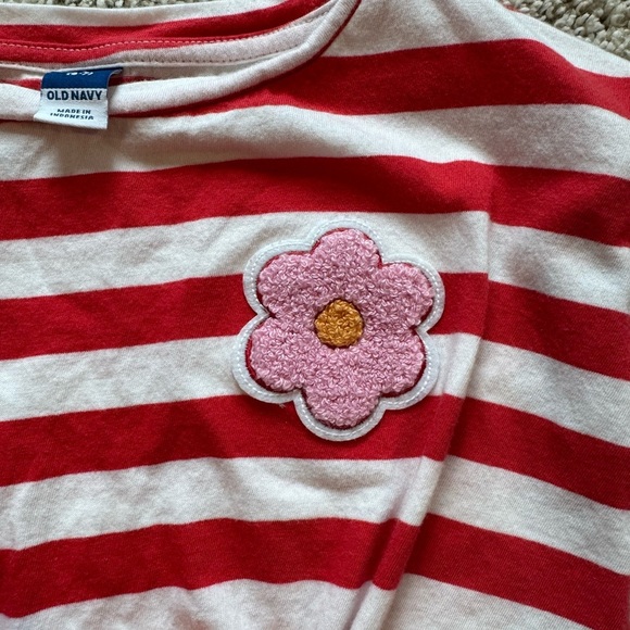 Old Navy Girls tie front tops Striped and Floral Tees bundle of 3 size Small 6/7 - Picture 9 of 16